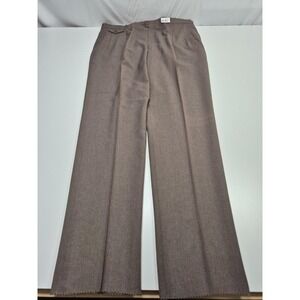 VTG Racquet Club Dress Pants Men's 41x36 Brown Pleated Wimbledon Collection